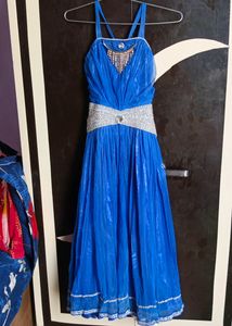 Blue Gown With Jacket