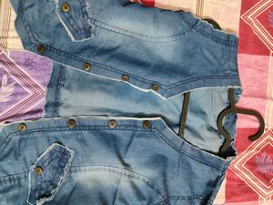 Denim Sleeveless Jacket