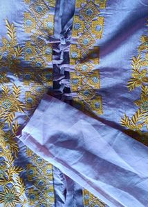 Onion Colour Kurti Skirt Set