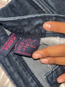 Dark Blue Distressed Jeans
