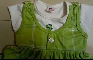 New Lime Green Colour Frock