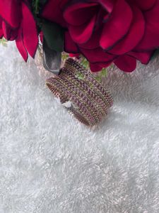 Ruby &amp; Gold Indian Bangles
