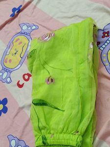 light green anarkali suit set