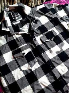 Woolen Check Pattern Shirt Brand New