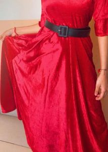 Red Maxi Long DRESS