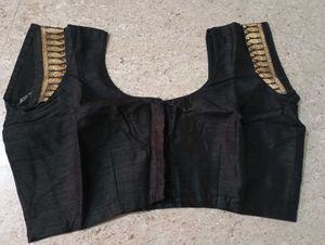 Elegant Red &amp; Black Saree