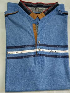 Stylish Blue Striped Shirt