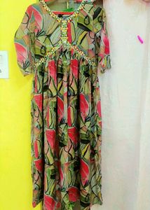 Floral Print Dress Frock