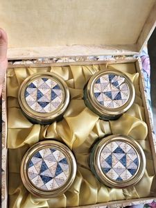 HIGH QUALITY WOODEN BOX WITH 4 GLASS CONTAINERS