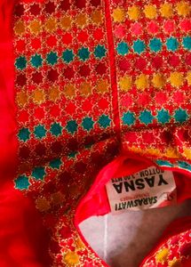 Pure Red Palazzo Suit No Damage Some Time Use