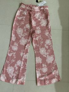 Floral Print Wide Leg Pants