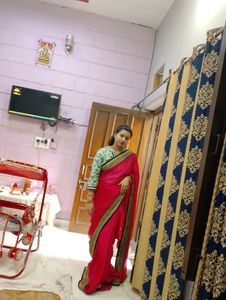 Beautiful Saree With Stitched Blouse