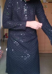 Men&#39;s Black Kurta