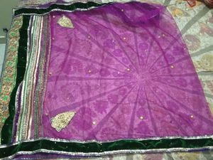 Elegant Maroon Saree