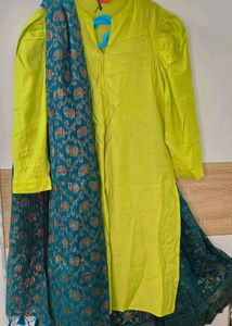 Lime Green Kurta Set