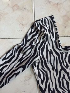 Zebra Print Crop Top