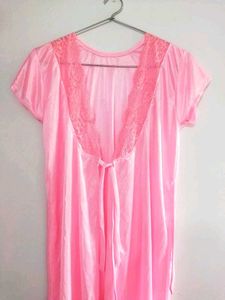 Pink Satin robe