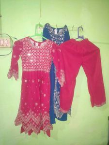 Girls' Embellished Salwar Kameez Set