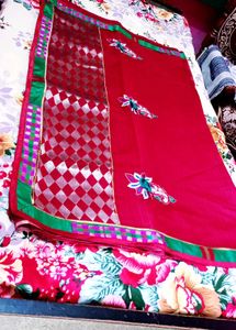 Elegant Red Saree