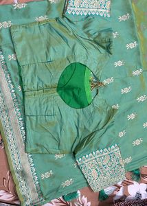 Elegant Green Saree