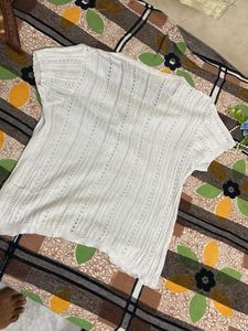 Elegant White Knit Top