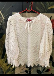 unused White Lace top ( Fixed Price)