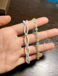 Floral Beaded Anklets