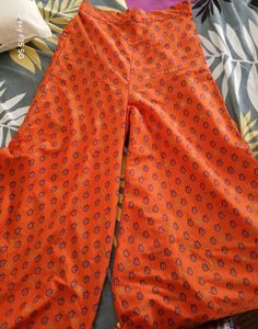 Wishful (W for Woman) Orange Printed Palazzo