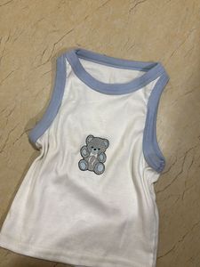 Cute Bear Graphic Tank Top