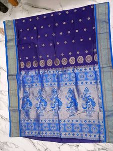 Royal blue Paithani