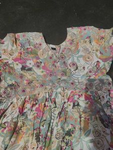 Elegant Floral Kurta Set(( Naira cut suit set ☺️