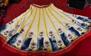Floral Print Ethnic Skirt