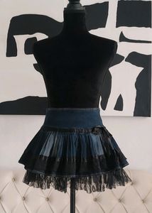 Y2k Denim Mini Skirt