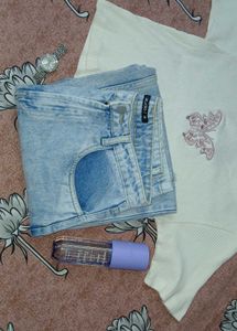 Ripped Wide Leg Jeans