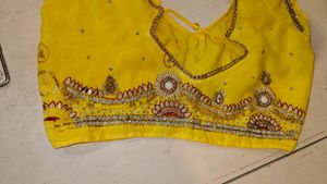 Yellow Embellished Blouse