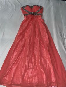 Peach Embellished Gown
