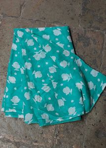 Bottle Green Floral Saree