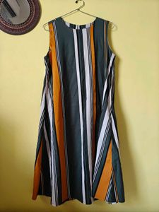 Sunset Striped Sleeveless Dress