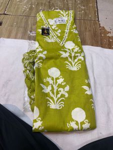 Green Dress Material
