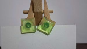 Heart, oval, square, Round Stud Earrings