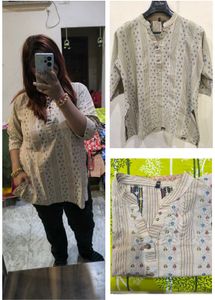 Khaki short kurti