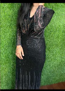 Sequin Embellished Party Gown