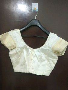 BLOUSE - SILK- WHITE CREAM