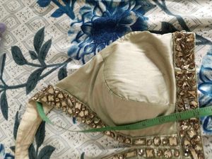 Heavy Flared Backless Choli Lehnga
