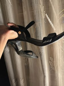 Black Ankle Strap Sandals (heels)