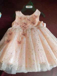 Peach Party Frock - Brand New