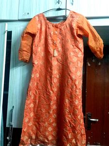 Orange Ethnic Kurta