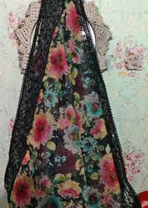 Flower Printed Back Design Suit