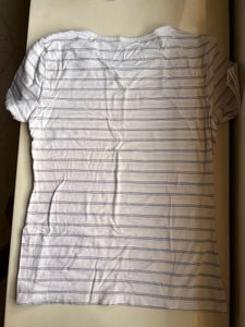 Striped White Tee