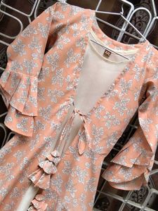 Floral Print Duster Jacket